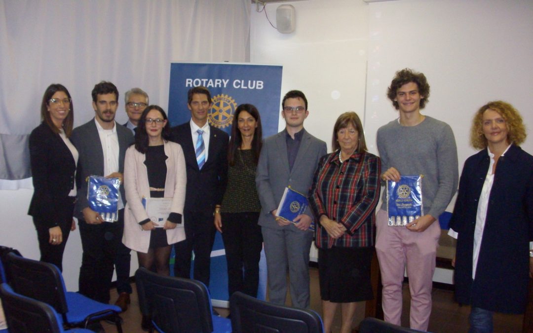 Rotary per i giovani – la premiazione delle borse di studio