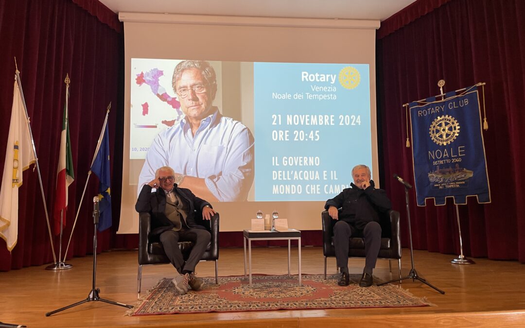 “Il governo dell’acqua e il mondo che cambia” con il prof. Andrea Rinaldo